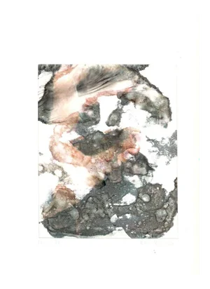 Peter Dischleit, Abstract Composition, 1973, Ink and Watercolor on Paper