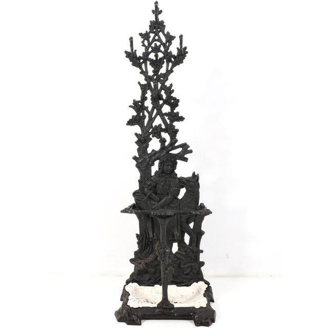 19th Century Cast Iron Red Riding Hood & the Wolf Porte Manteau or Hall Stand, 1890s For Sale - Image 15 of 15