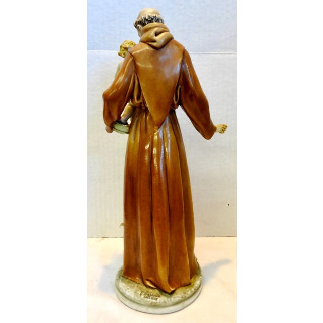 Antonia Borsato Porcelain Saint Anthony Figurine For Sale - Image 4 of 10