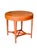 Late 20th Century Late 20th Century Baker Furniture Milling Road Federal Regency Cherry Toned Round Side Table | Vintage Occasional Tea Table For Sale - Image 5 of 14