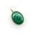 Modern 1990s 14k Gold Malachite Concentric Circles Pendant For Sale - Image 3 of 6