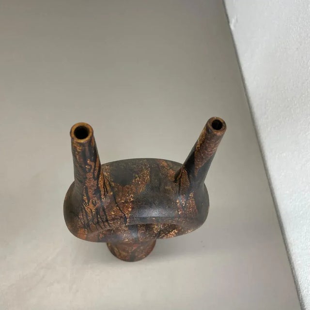 Ceramic Vintage Ceramic Studio Pottery Vase from Gerhard Liebenthron, 1977 For Sale - Image 7 of 18