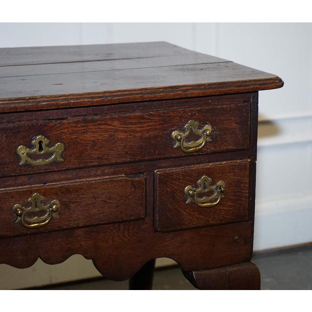 Antique English Georgian Oak Desk, 1700s For Sale - Image 4 of 15