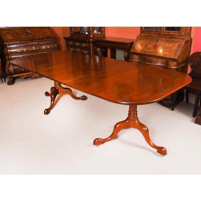 Hollywood Regency Vintage Regency Revival Dining Table and Chairs by William Tillman, 1980s, Set of 9 For Sale - Image 3 of 18