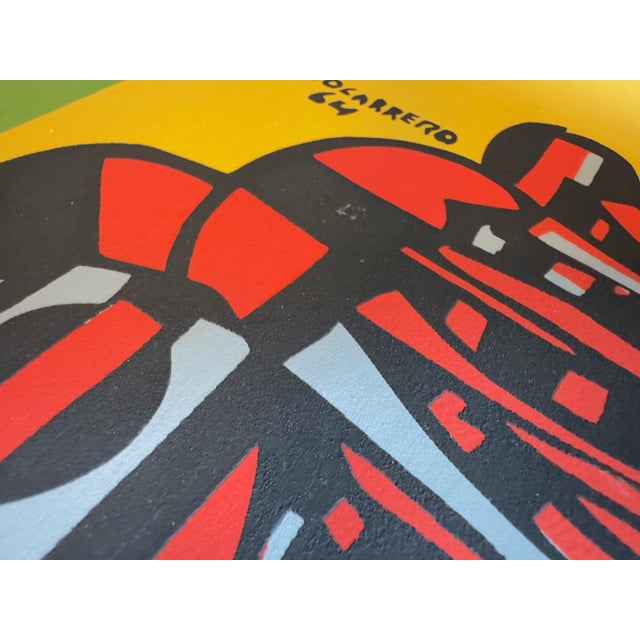 Soy Cuba (I Am Cuba) 1964 René Portocarrero Original Icaic Silkscreen Film Poster For Sale In Los Angeles - Image 6 of 13