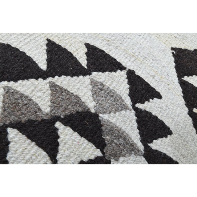 1970s Vintage Turkish Oushak Handmade Wool Cotton Beige Runner Rug For Sale In San Francisco - Image 6 of 11