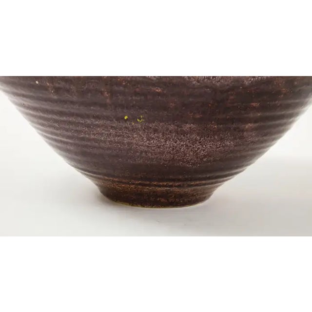 Mid-Century Modern 1950s Accolay Pottery Bowl For Sale - Image 3 of 12
