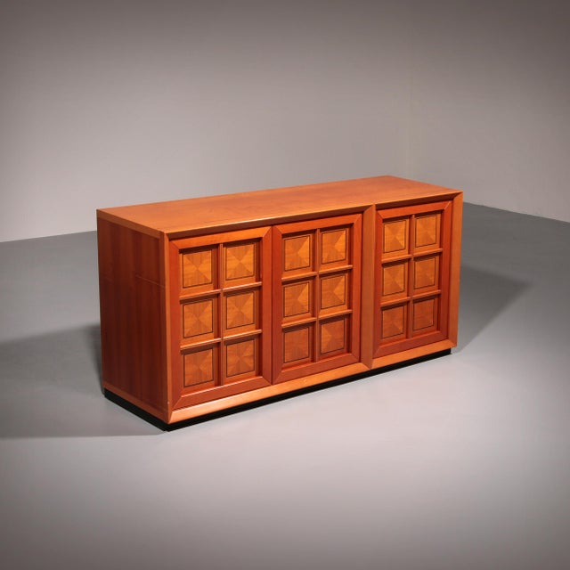 Italian Brutalist Sideboard by Caccia Alla Volpe for Linea Arredo, 1970 For Sale - Image 15 of 15