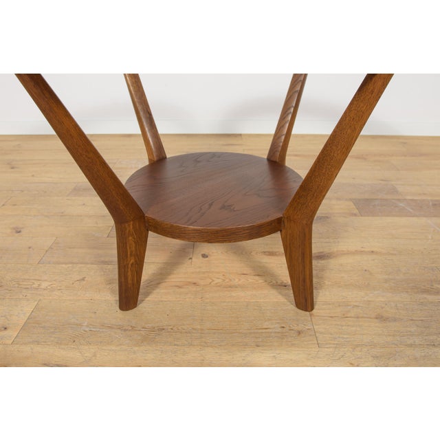 Oak & Glass Coffee Table by Karel Kozelka & Antonin Kropacek for Interior Praha, Czechoslovakia, 1940s For Sale - Image 11 of 12