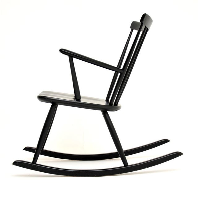 1960s Swedish Rocking Chair by Roland Rainer for Hagafors, 1960s For Sale - Image 5 of 13