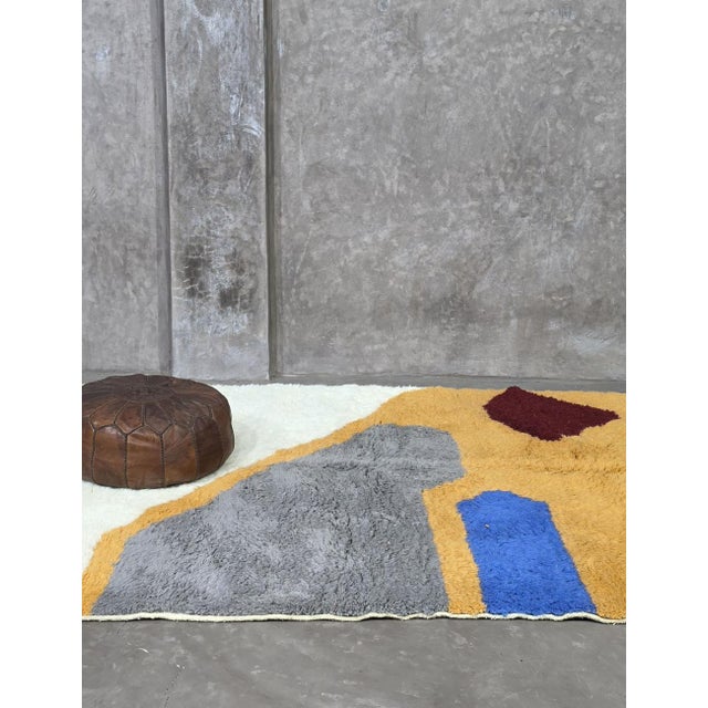 Textile Contemporary Moroccan Wool Rug - 8.3 X 6.4 Ft For Sale - Image 7 of 8