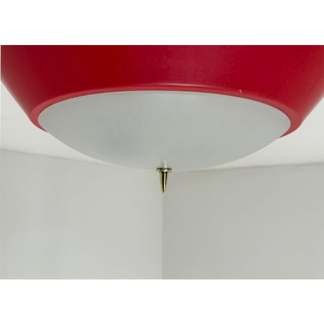 Mid-Century Modern Vintage Hanging Light, 1950s For Sale - Image 3 of 6