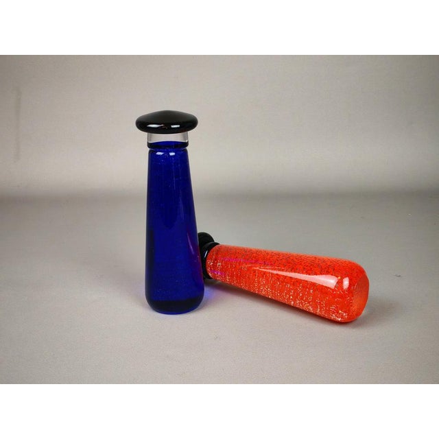 Glass Sculptures by Ulf Johansson for Sjöhyttan, 1980s, Set of 2 For Sale - Image 11 of 11