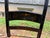 Mid 20th Century Set of 8 Hitchcock Style Black Painted Stenciled Dining Side Chairs With Rush Woven Seats For Sale - Image 13 of 15