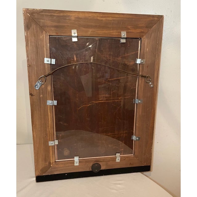 Vintage Original Nude Lady With Swan Whimsical Whimsy Oil Painting on Copper For Sale - Image 12 of 12