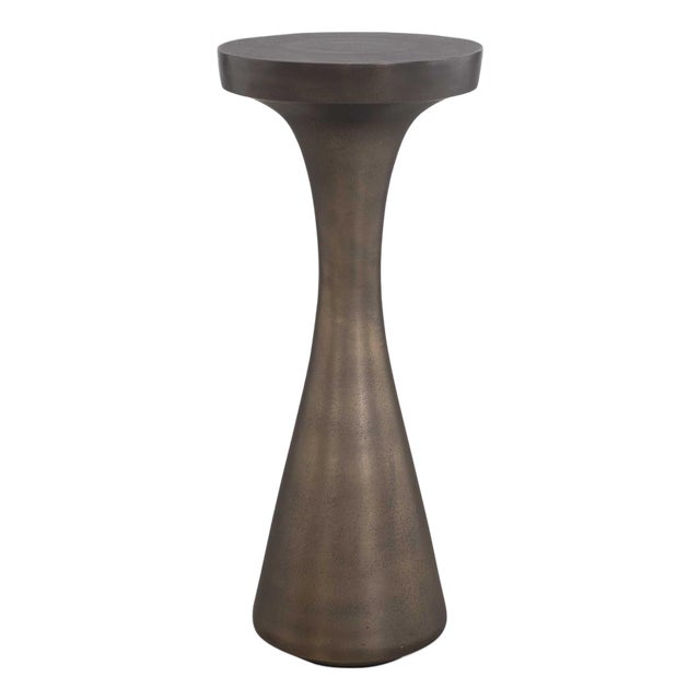 Miko Indoor-Outdoor Bronze Drink Table For Sale