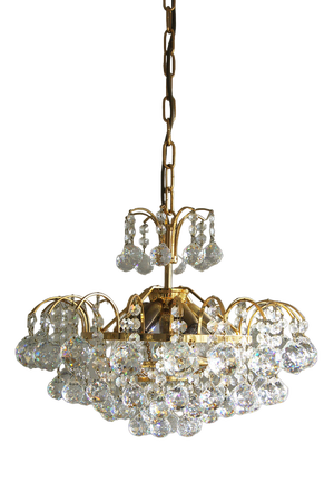 Crystal Glass Ceiling Lamp from Christoph Palme