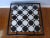 Mid Century Op Art Tile Top Rattan Coffee Table Black and White Circles For Sale - Image 4 of 11