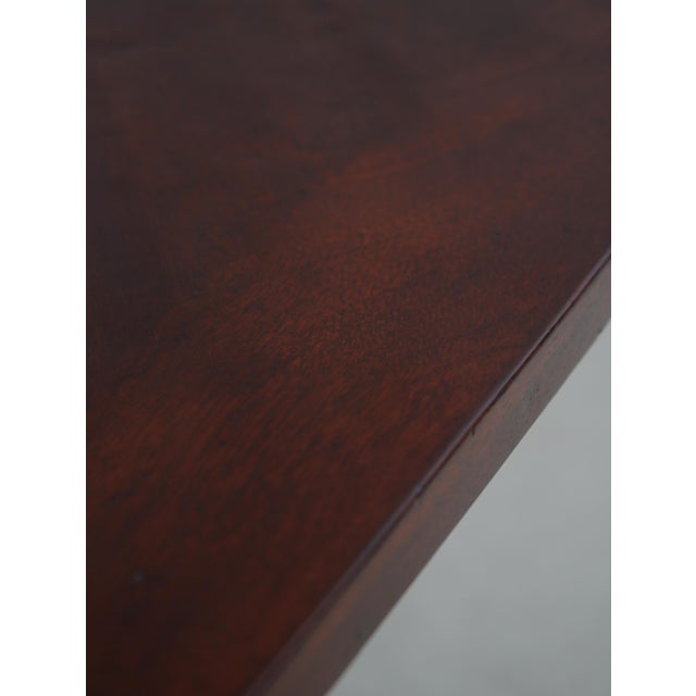 Emanuel Morez Mahogany Brass Inlaid Dining Table For Sale - Image 9 of 18