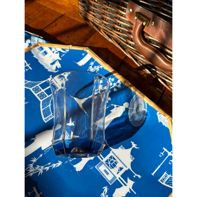 Royal Blue Kim Seybert Cobalt and White Chinoiserie Picnic Basket - 30 Pieces For Sale - Image 8 of 12