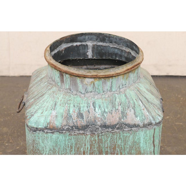 French Vintage Copper Vessel W/ Great Patina For Sale - Image 11 of 13