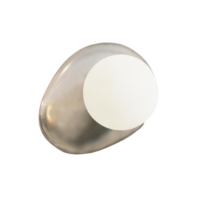 Organic Murano Glass Wall Light with Opaline Diffuser, Italy, 1970s For Sale - Image 9 of 10