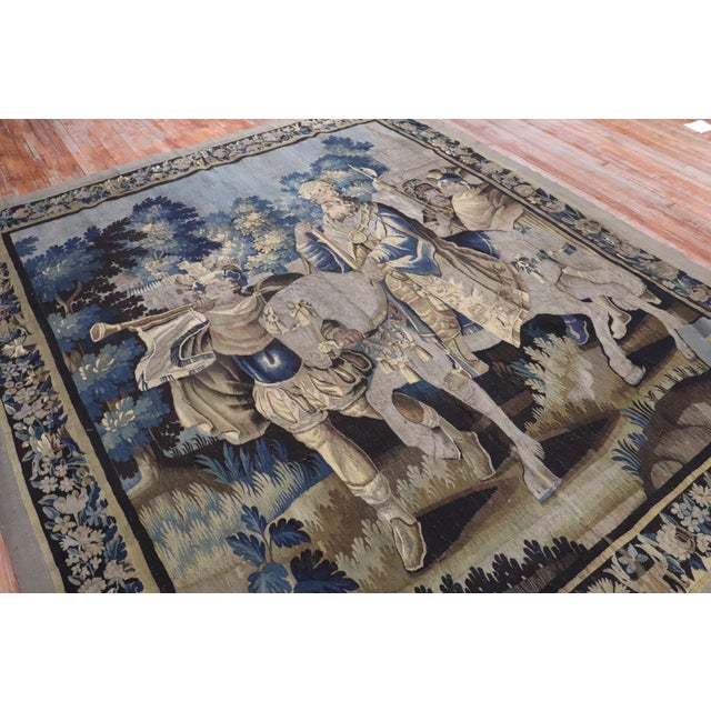 Early 21st Century Zabihi Collection Mid 18th Century French Tapestry of Charlemagne - 8'7" x 10'1" For Sale - Image 9 of 18
