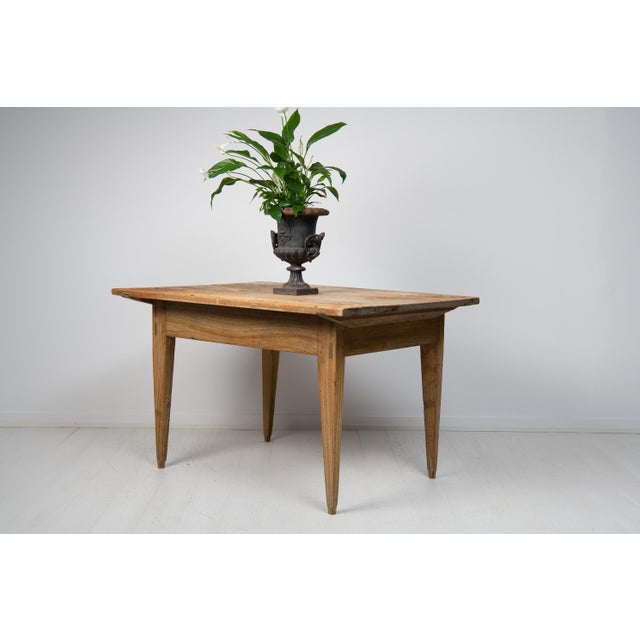 Antique Swedish Folk Art Dining Table For Sale - Image 4 of 15
