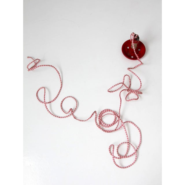 Vintage Roloff Supreme Red Mushroom Boat Anchor With Rope For Sale - Image 10 of 14