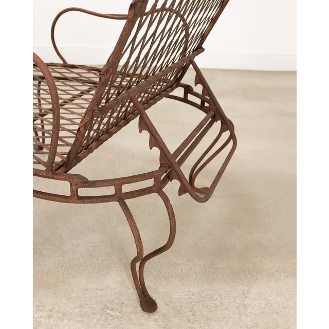 Pair of Rose Tarlow Twig Iron Garden Lounge Chairs + Ottomans For Sale - Image 14 of 18