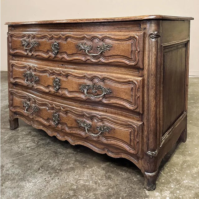 Burnt Umber 18th Century French Oak Commode For Sale - Image 8 of 12