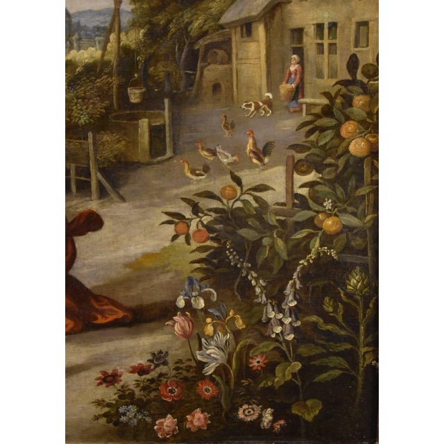 Workshop of Jan Brueghel the Younger, Noli Me Tangere, 1650, Oil on Canvas For Sale - Image 8 of 16