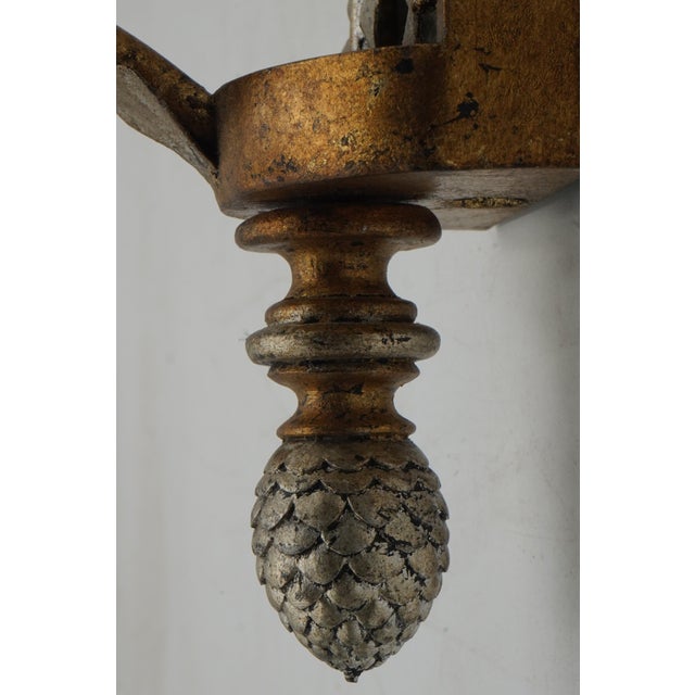 Pair of Neoclassical Mirrored Electrified Wall Sconces For Sale - Image 4 of 12