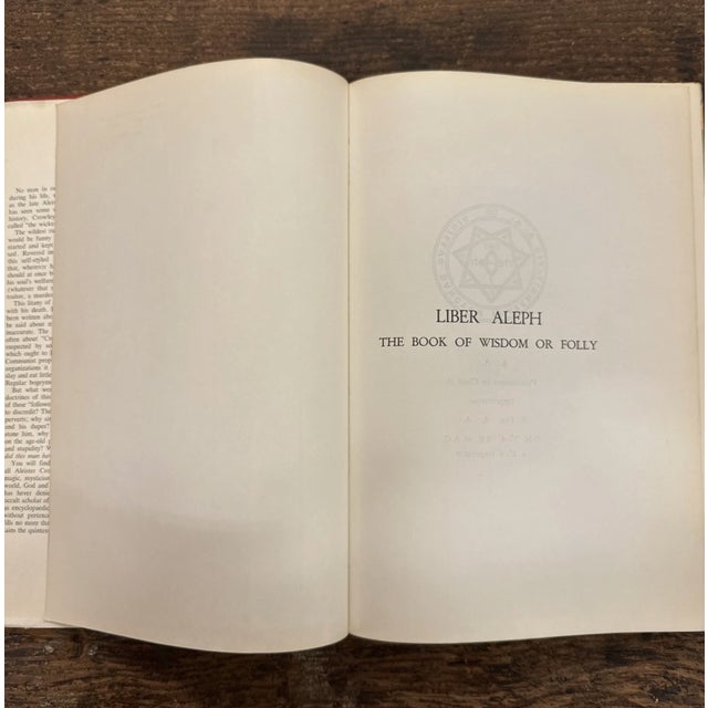"Liber Aleph: The Book of Wisdom or Folly" by Aleister Crowley, 1st Edition For Sale - Image 9 of 16