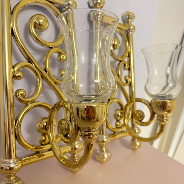 Syroco 1970s Syroco Wall Sconce Candle Holders, a Pair For Sale - Image 4 of 12