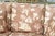 Green Tommy Bahama Sage Green Rattan Faux Bamboo Sofa With Botanical Upholstery For Sale - Image 8 of 10