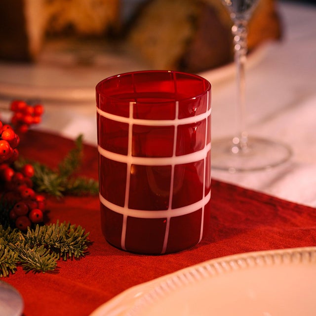 Handmade colored tumblers in blown glass, available in six different colors. Design by Federico de Majo 2006. Set of 6...