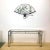 Wood Milo Baughman Console Table | Burlwood Chrome and Glass For Sale - Image 7 of 11