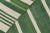 Textile Rug & Kilim’s Contemporary Dhurrie Rug in Green and Off-White Stripes For Sale - Image 7 of 7
