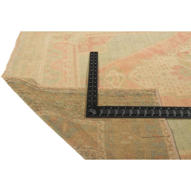 Late 20th Century Vintage Turkish Oushak Rug- 04'02 X 07'02 For Sale - Image 5 of 9