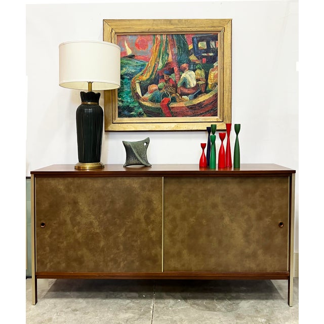 1950s Ruth M. Fulton WPA Abstract Impressionist Painting of Sailors on a Boat Offered for sale is a 1950s Ruth McConnell...