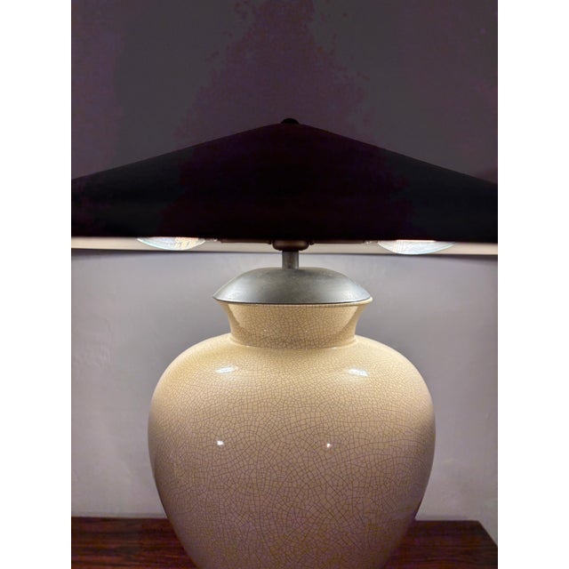 Asian 1980s Karl Springer Style Table Lamp For Sale - Image 3 of 9