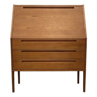 Model No. 63 Teak Wood Secretary by Kai Kristiansen for Tørring Møbelfabrik and HJN Møbler, Denmark, 1960s For Sale