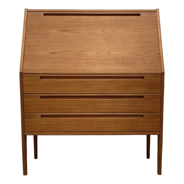 Model No. 63 Teak Wood Secretary by Kai Kristiansen for Tørring Møbelfabrik and HJN Møbler, Denmark, 1960s For Sale