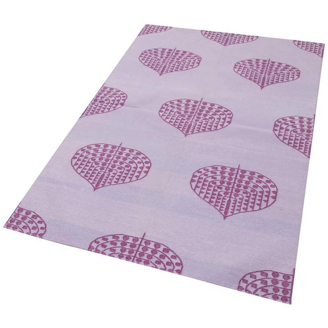 Flatweave Dhurrie Kilim Rug For Sale - Image 3 of 7