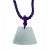 This unique ax shape pendant is carved from natural untreated jade. Ax shape is to blocks again bad energy. This is a...