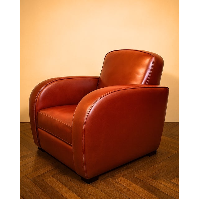 Vintage Art Deco Club Chair, 2000s For Sale - Image 6 of 6