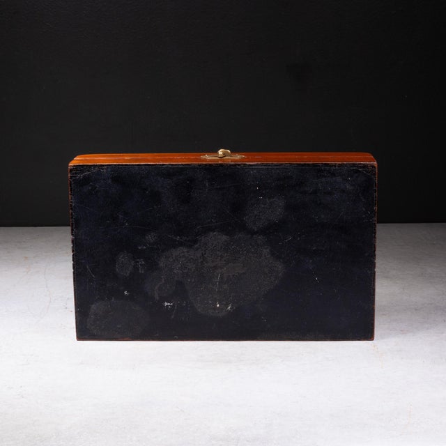 Art Deco Domino Set in Custom Monogrammed Wooden Case c.1930 For Sale - Image 9 of 9