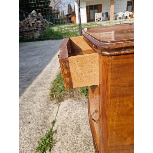1920s Vintage Burl Wood Bedside Tables, 1920s, Set of 2 For Sale - Image 5 of 15