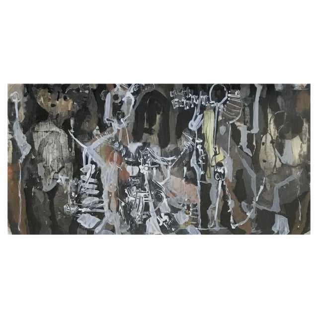 Olga Reiwald, Rhythm, Watercolor, 1977 For Sale